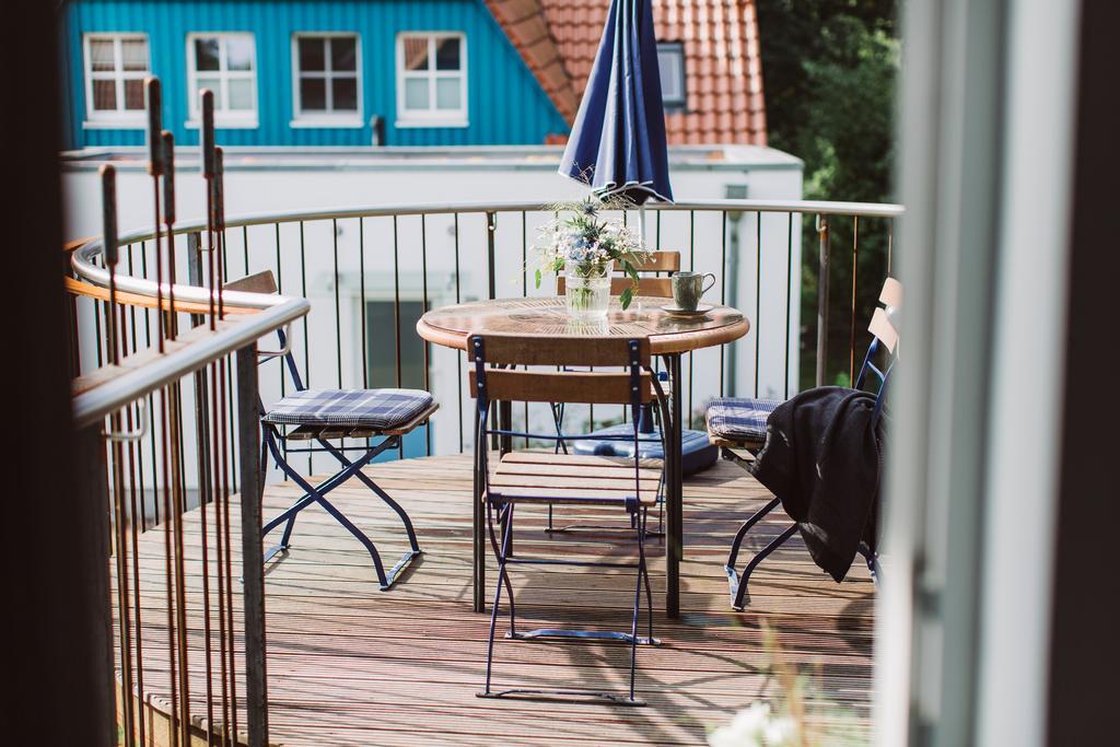 Ferienwohnung Haus am Schilf Wieck Exterior foto